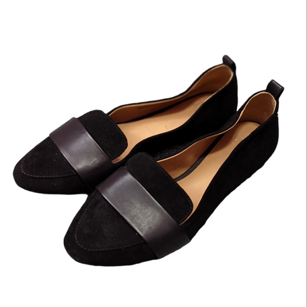 UGG Jonette Suede Flats / Size 8 / Black / Used